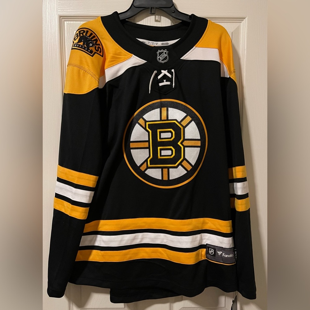 Boston Bruins Black Home Jersey Fanatics Breakaway Happy Gilmore MN SZ S-5XL NEW